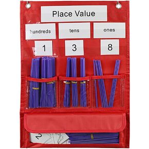 Counting and Place Value Pocket Chart,Counting Caddie Pocket Chart,Blue…