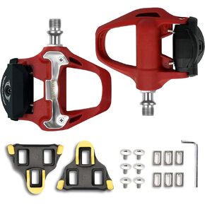 Carbon Fiber SPD-SL Road Bike Pedals with 3-Bolt Cleats