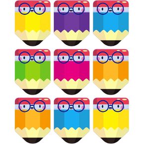 FaCraft 36PCS Desk Name Tags Stickers for Classroom Colorful Pencils Name Plates for Kids Student Desks Name Tags Labels Stickers for Kindergarten Elementary Classroom Back to School Teacher Supplies