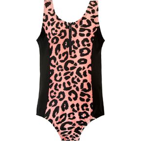 Girls' Swimsuit Leopard Print