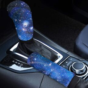 Classic Brown Leopard Animal Print Car Handbrake Cover,Gear Shift Cover Set Universal Wild Cheetah Auto Interior Accessories for Women
