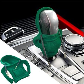 Car Gear Shift Knob Cover, Fashionable Sweater Design, Cute Hooded Shirt Car Shift Knob Decorative Cover, Universal Car Interior Accessories, Gear Stick Protector (Black)