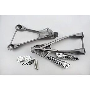 HTTMT MT390-006- Black Front Rider Foot Pegs Bracket Compatible with Kawasaki Zx6R 2005-2008