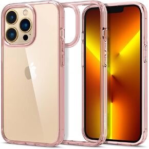 Spigen Ultra Hybrid [Anti-Yellowing Technology] Designed for iPhone 13 Pro Case (2021) - Crystal Clear
