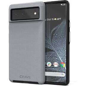 Crave Dual Guard لهاتف Google Pixel 6، حافظة حماية مزدوجة الطبقات مضادة للصدمات لهاتف Google Pixel 6 - أخضر غابة