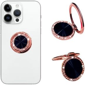 حامل حلقي للهاتف الخلوي من Glitter Bling Diamond، متوافق مع معظم الهواتف والأجهزة اللوحية والحافظة، باللون الأحمر in Kuwait