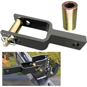 Versatile Quick Hitch Adapter with Adapter Sleeve Used to Adjust Top Link Bracket Movements for Category 1 Quick Hitch