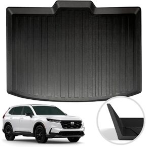 Premium Cargo Liner for Honda CR-V 2023-2024 - 100% Protection - Custom Fit Car Trunk Mat - Easy-to-Wash & All-Season Black Cargo Mat - Laser Measured Trunk Liners for Honda CR V (Upper Deck)