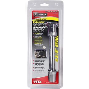 Trimax TH4 5/8" x 4-3/8" Diameter Premium Keyed Receiver Lock, Silver