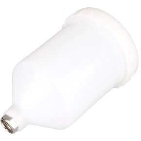 Mallofusa 600ml Spray Paint Gun Cup Air Gravity Feed Paint Spray Auto Car Pot Threaded Connector Capacity for Spray Gun White