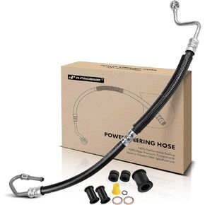 A-Premium Power Steering Pressure Hose Line Assembly Compatible with Toyota Corolla 1993-1997 & Geo Prizm 1993-1997, 1.6L 1.8L, Pump To Rack/Gear