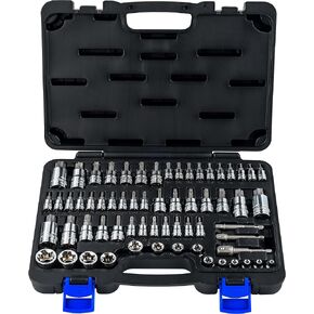 EPAuto Torx Bit Socket and External Torx Socket Set 63-Piece Set