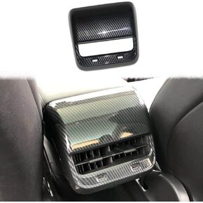 Carbon Fiber Inner Rear Air Vent Outlet Cover AC Vent Trim for Tesla Model 3 2017-2023,Model Y 2020-2023