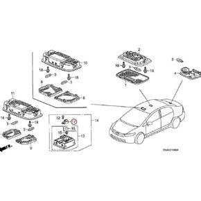 Genuine Honda 39182-SMA-003 Microphone Assembly