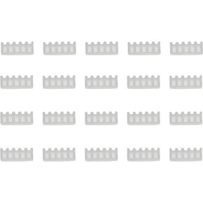 20 Pcs Vertical Curtain Repair Gear White Plastic Vertical Blind Stem Gear Comb for Vertical Blind Repairing Vertical Blinds Replacement Accessories