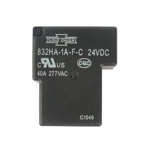832HA-1A-F-C 24VDC Power Relay with High Power Type PCB Terminal SPNO Flux Tight