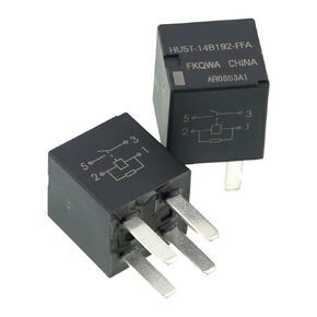 HU5T-14B192-FFA （Pack of 2) 12VDC 20A Quick Connect Terminal Automotive Relay Same as HFV11-12-H-R