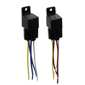 uxcell 2pcs JD-2912 4 Pin DC 48V 40A Universal Car Vehicle Motor Fuse Relay Switch Power with Harness