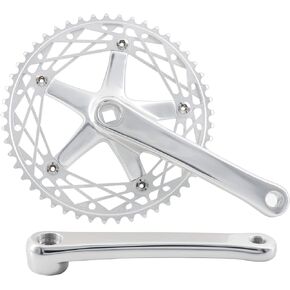 Fixed Gear Bicycle Crankset Single Speed 49T 144BCD 170mm Upgraded Material, Fully CNC Grinding