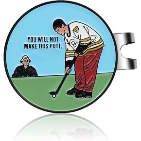 Enamel Golf Ball Marker with Magnetic Hat Clip - Funny Golf Accessories - Great Gift for Golf Lovers