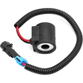 Skid Steer Loader Solenoid Coupling Valve Coil 12V Replacement for 6671025 6309311 Compatible with Bobcat Loaders and Excavators