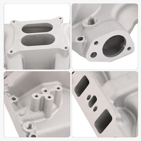 Aluminum Dual Plane Intake Manifold Compatible with Ford Small Block Windsor V8 5.8L 351W Idle-6800 RPM Range Replace# 84023 in Saudi Arabia