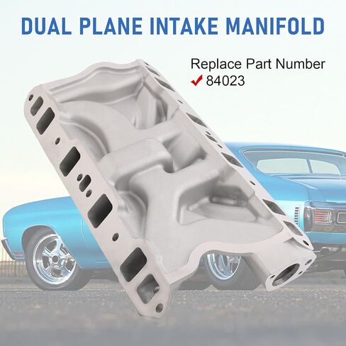 Aluminum Dual Plane Intake Manifold Compatible with Ford Small Block Windsor V8 5.8L 351W Idle-6800 RPM Range Replace# 84023 in Saudi Arabia