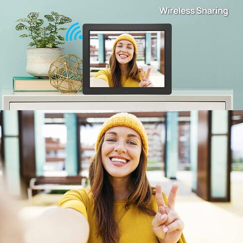 إطار صور رقمي كبير مقاس 15 بوصة مزود بتقنية Wi-Fi مع شاشة تعمل باللمس IPS بدقة 4:3، ومشاركة الصور ومقاطع الفيديو عبر التطبيق أو البريد الإلكتروني، وذاكرة سعة 16 جيجابايت، ودعم محرك أقراص USB/بطاقة SD، وتخزين ممتد، وتدوير تلقائي، وقابل للتثبيت على الحائط in Kuwait