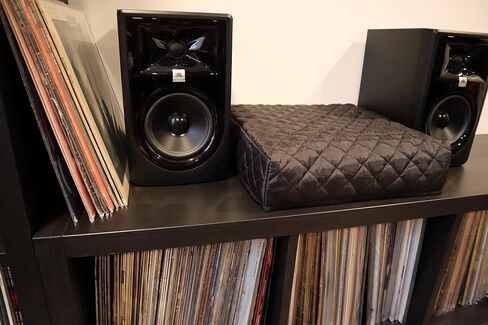 غطاء غبار مزدوج مبطن قابل للدوران باللون الأسود، يناسب Audio-Technica ATLP60X in Saudi Arabia