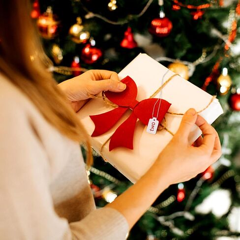 1000 قطعة من علامات الأسعار مع سلسلة مرفقة، علامات تعليق ورقية، علامات قابلة للكتابة، ملصقات أسعار علامات بيضاء تعرض علامات لمجوهرات ملابس المنتج، 0.9 × 0.51 بوصة in Kuwait