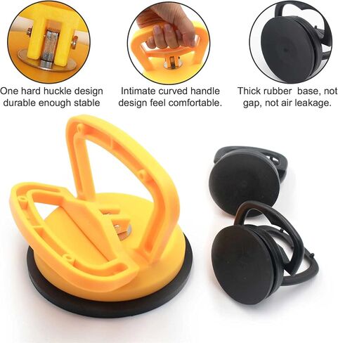 أداة سحب انبعاجات السيارة - مجموعة إزالة انبعاجات الشفط الكبيرة، رافع مقبض زجاجي قوي لإزالة الانبعاجات تلقائيًا، لإصلاح انبعاجات السيارة والبلاط الزجاجي ورفع الجرانيت (3 عبوات) in Kuwait