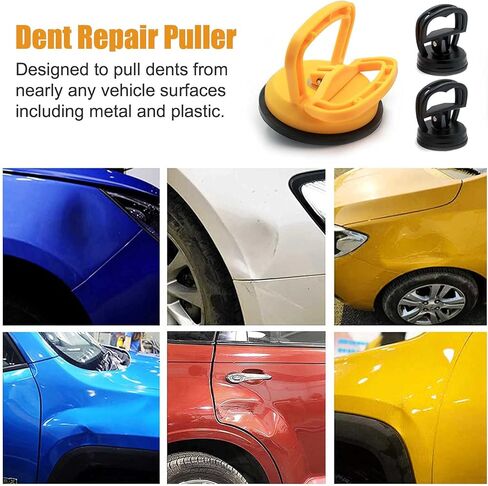 أداة سحب انبعاجات السيارة - مجموعة إزالة انبعاجات الشفط الكبيرة، رافع مقبض زجاجي قوي لإزالة الانبعاجات تلقائيًا، لإصلاح انبعاجات السيارة والبلاط الزجاجي ورفع الجرانيت (3 عبوات) in Kuwait