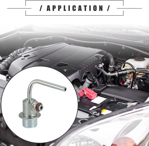 Motoforti Fuel Injection Pressure Regulator, for Hyundai Tucson 2005-2009, Metal, No.313802E000, Silver Tone in Saudi Arabia