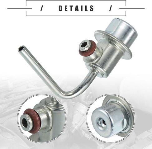 Motoforti Fuel Injection Pressure Regulator, for Hyundai Tucson 2005-2009, Metal, No.313802E000, Silver Tone in Saudi Arabia