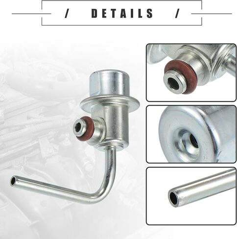 Motoforti Fuel Injection Pressure Regulator, for Hyundai Tucson 2005-2009, Metal, No.313802E000, Silver Tone in Saudi Arabia