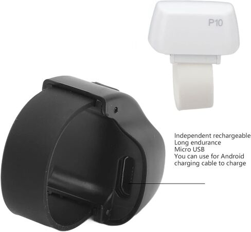Bluetooth Remote Control Tiktok Page Turner, Camera Remote Shutter Selfie Scrolling Ring Fingertip Clicker for iPhone for Android Phone Tablet (Black) in Saudi Arabia
