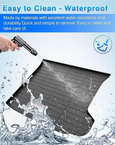 Cartist Cargo Liner Compatible with Kia EV6 2022 2023 2024 All Weather Trunk Mat High Side Waterproof Black TPE… in Saudi Arabia