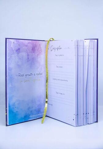 THE WONDERFUL GRATITUDE JOURNAL - Original Gratitude Journal, cultivate a positive mindset. Hard Cover, stamping gold, quality paper,gold bookmark strip, , weekly motivational messages, daily habits of self- reflection, gratitude and affirmation. in Saudi Arabia