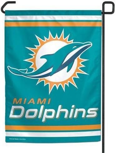 NFL Miami Dolphins WCR08372013 Garden Flag, 11" x 15" in Saudi Arabia