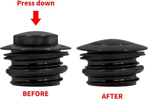 Motorcycle Smooth Dash Fuel Console with Pop Up Gas Tank Cap Covers Fit for Harley Touring Electra Glide FLHT Road Glide FLTRX Street Glide FLHX 2008-2024 (Black) in Saudi Arabia