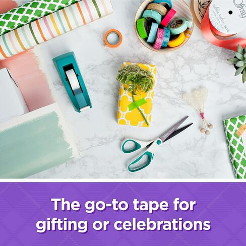 Scotch Gift Wrap Tape, 3 Rolls, The Go-to Tape for The Holidays, 3/4 x 300 Inches, Dispensered (311) in Saudi Arabia