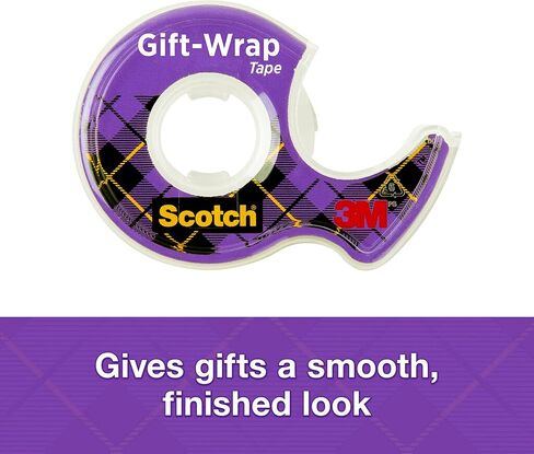 Scotch Gift Wrap Tape, 3 Rolls, The Go-to Tape for The Holidays, 3/4 x 300 Inches, Dispensered (311) in Saudi Arabia