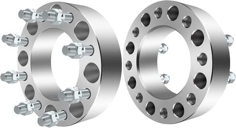 ECCPP 4 قطعة 2 بوصة فواصل العجلات 50 مللي متر 8x6.5 إلى 8x6.5 117 مللي متر CB يناسب 1999-2004 لسييرا 2500 | 2001-2010 يوكون XL 2500 | 1997-2010 لسافانا 2500 3500 in Saudi Arabia