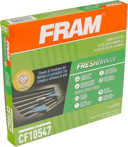 FRAM Fresh Breeze Cabin Air Filter with Arm & Hammer Baking Soda, CF10547 for Ford Vehicles in Saudi Arabia