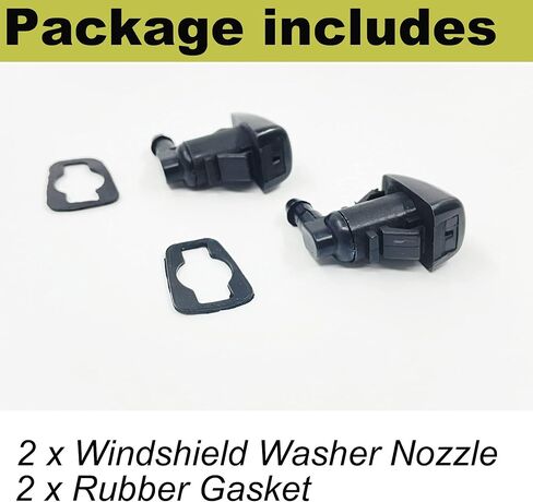 2 حزمة فوهة غسالة الزجاج الأمامي متوافقة مع جيب جراند شيروكي WK2، دودج جراند كارافان، فوهة غسالة دودج دورانجو تحل محل 68269108AA، 55372143AB، 68260443AA in Kuwait