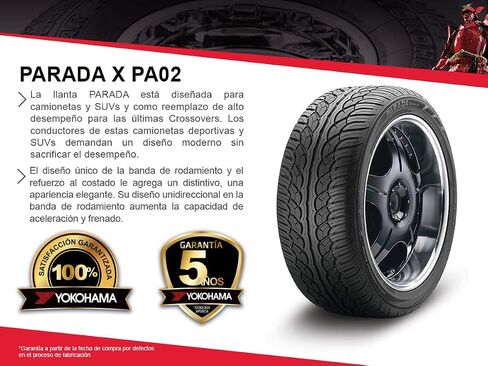 إطار الركاب يوكوهاما بارادا Spec-X 295/45R20 114V in Saudi Arabia