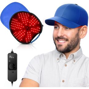 Red Light Therapy for Head, Red Infrared Light Therapy 660nm Red Light-Therapy& 850nm Infrared Light with Timer&Controller