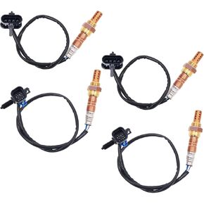 4PCS O2 Sensor 234-4012 234-4018, 02 Sensor Upstream Downstream, Automotive Replacement Oxygen Sensor for Express for Silverado for Suburban for Tahoe for C1500 for K1500 for Sierra for Yukon