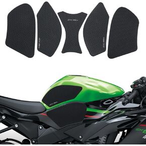 لـ Kawasaki Ninja ZX-6R / ZX-636 ZX6R ZX636 2009-2025 ملحقات نارية للدراجات النارية ، وسادات خزان الوقود الجانبية ملصقات حامي دبابة الصناديق الصحيح من لوحة الجر.