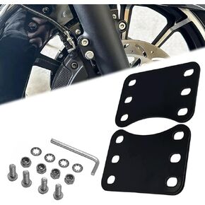 Front 19''/21''/23" Wheel Fender Risers/Lift Brackets Adapter Set for 2014-2024 Harley Touring Electra Glide Road Glide Road King Street Glide, Black